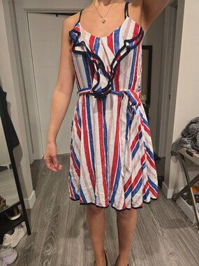 COCO LOVE Red White and Blue Women's XS Dress